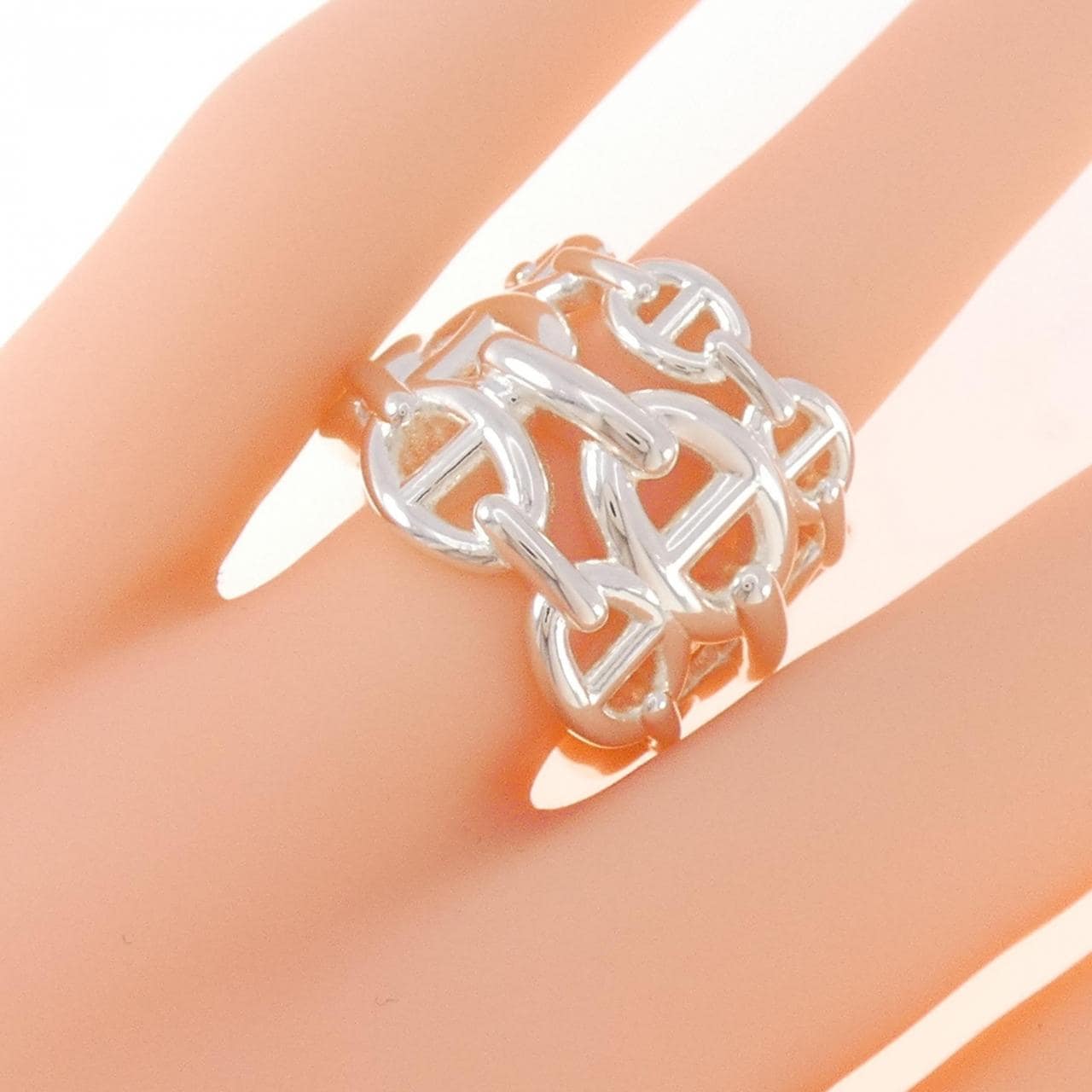 HERMES Chène d'Angle Anchenée Ring