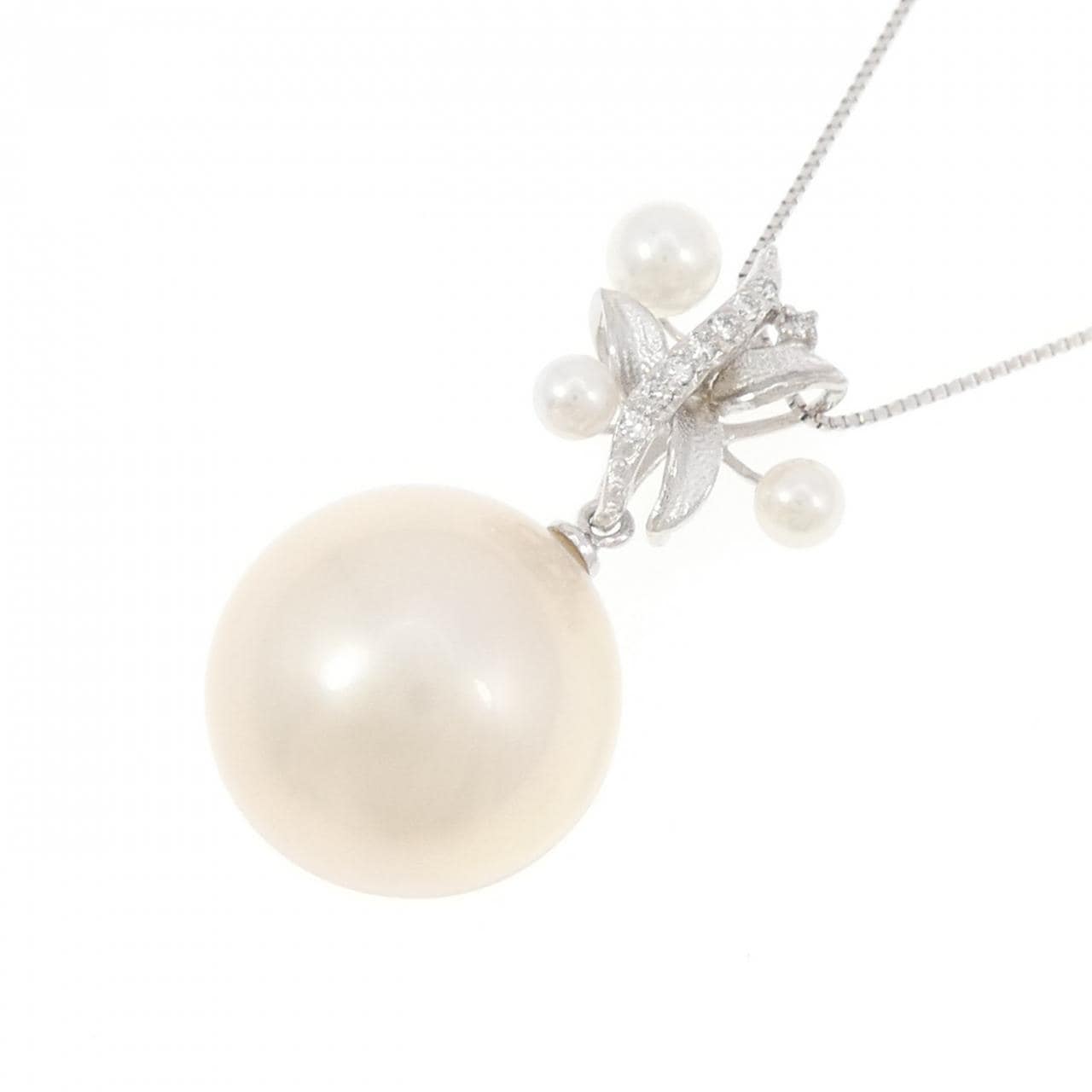 K18WG パール ネックレス