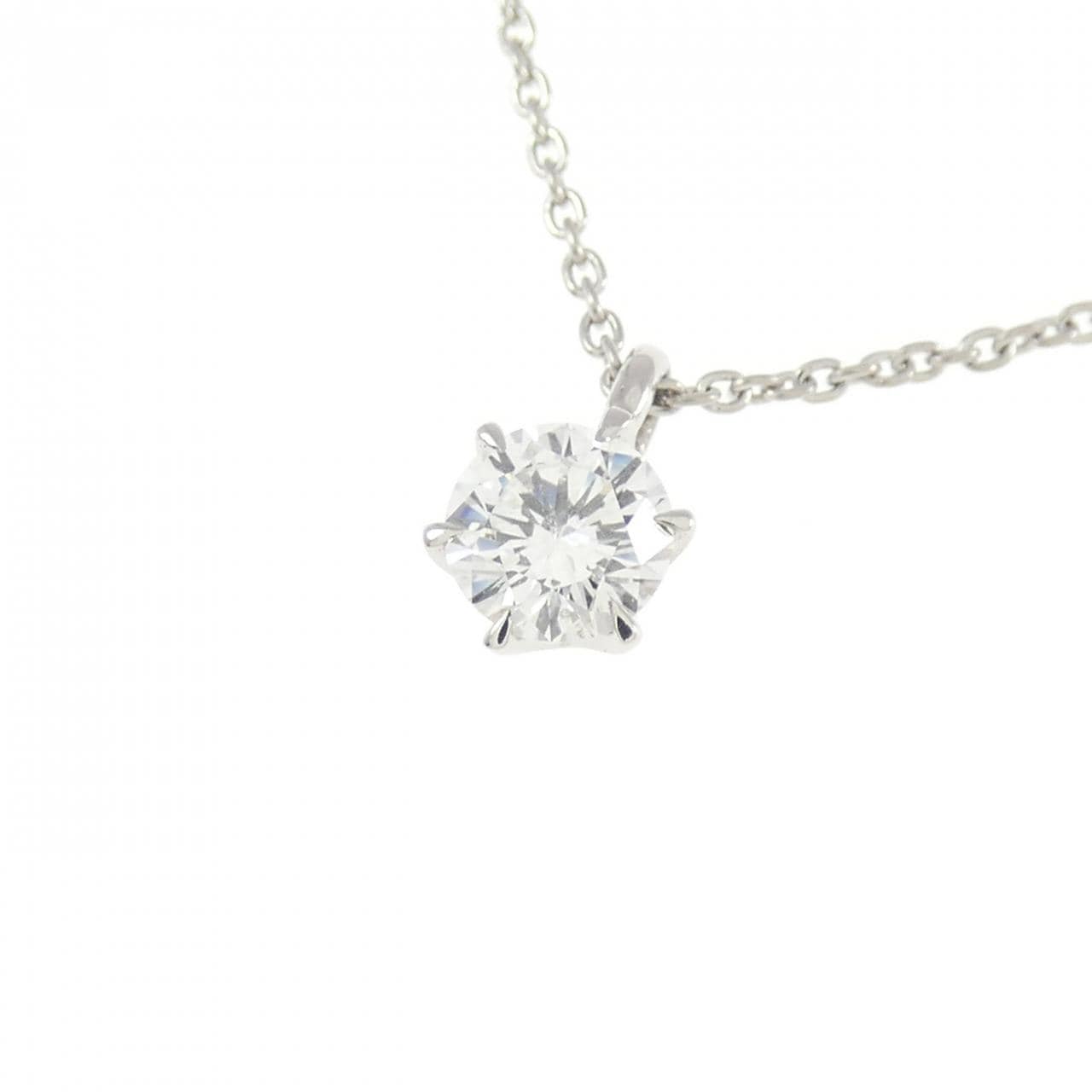 PT900/PT850 ソリティア ダイヤモンド ネックレス 0.261CT