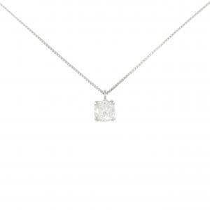 PT900/PT850 ソリティア ダイヤモンド ネックレス 0.30CT