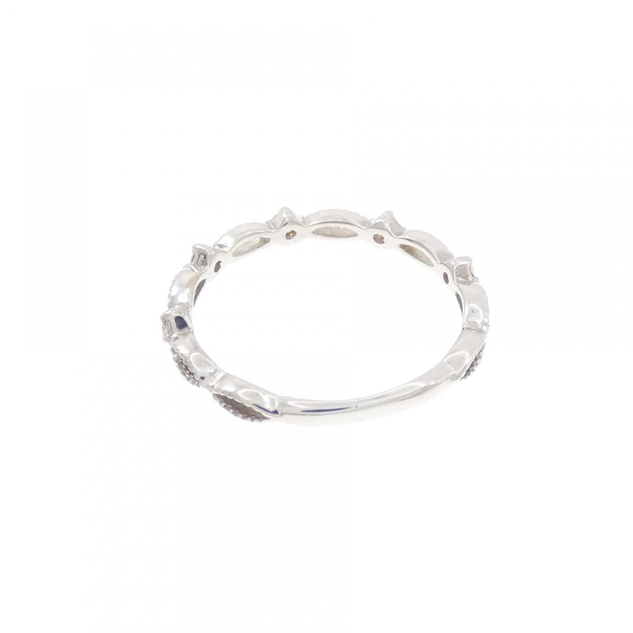 K18WG ダイヤモンド ピンキーリング 0.065CT