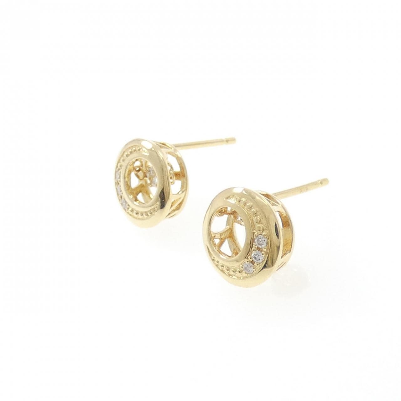 フェスタリア ダイヤモンド ピアス 0.12CT
