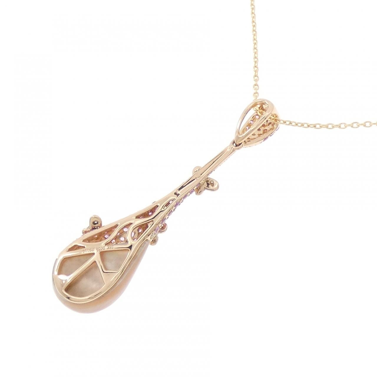 K18PG/18KWG/K18YG Colored Stone Necklace