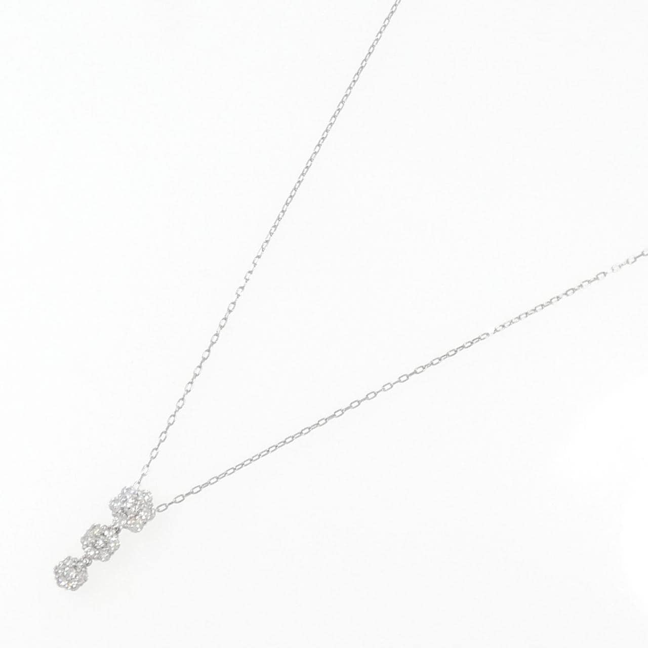 PT Flower Diamond Necklace 0.50CT