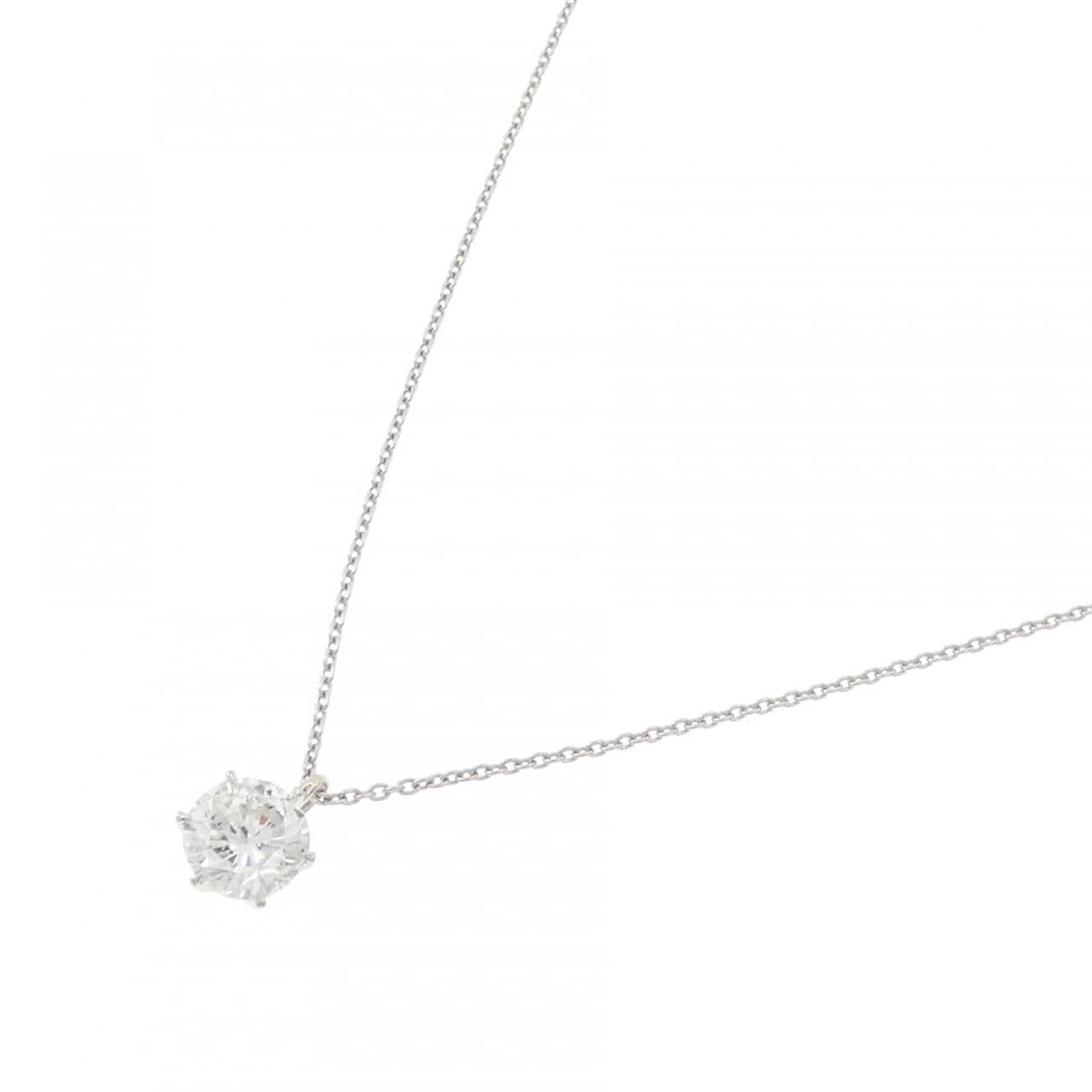 【リメイク】PT900/PT850 ダイヤモンド ネックレス 1.015CT F I1 Good