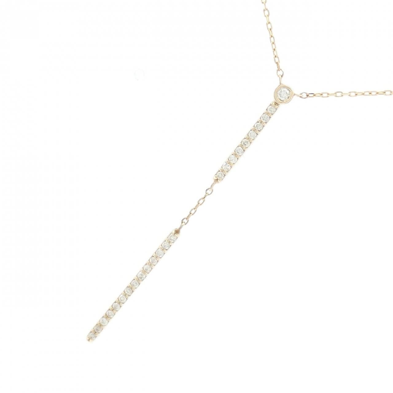 K10YG ダイヤモンド ネックレス 0.08CT