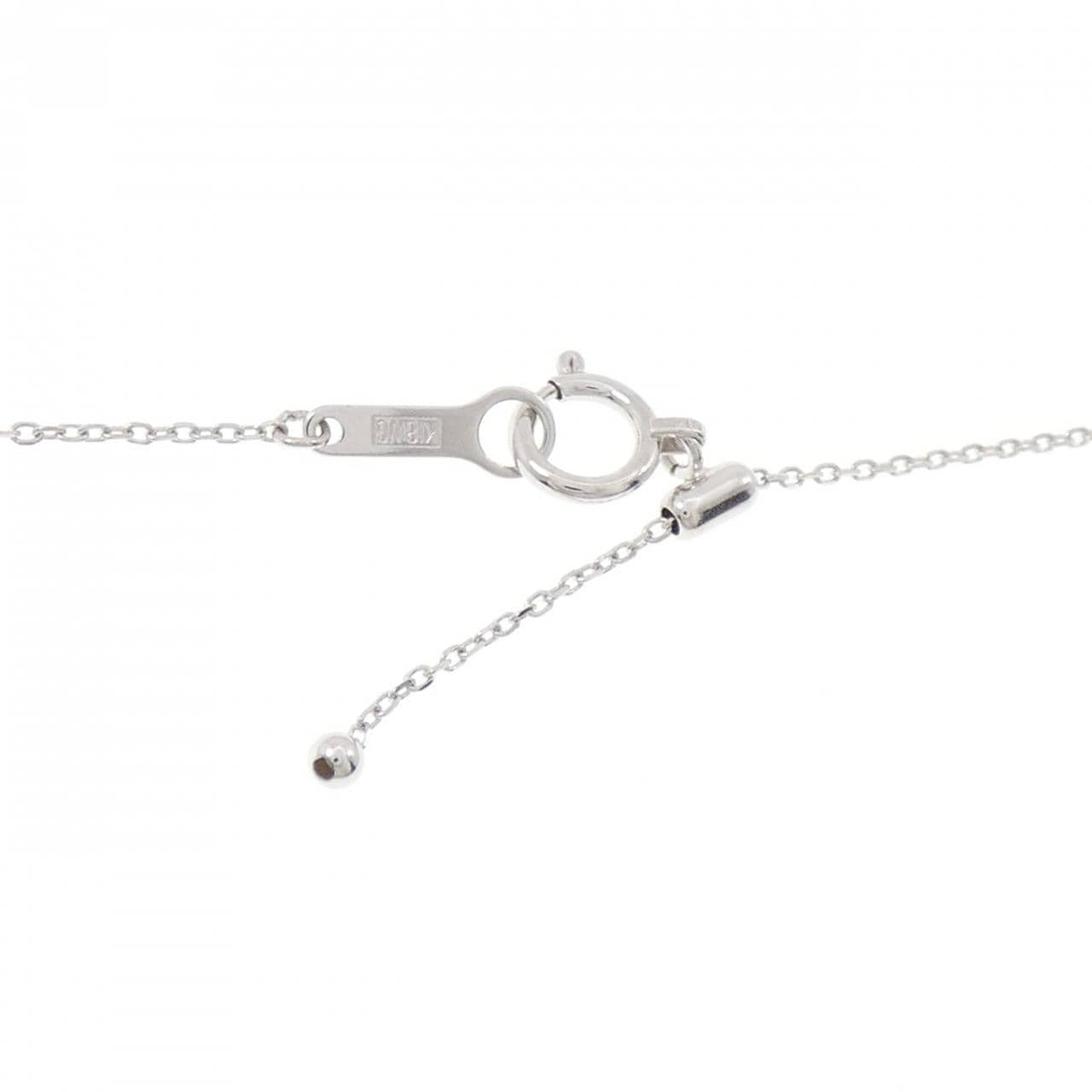 K18WG ダイヤモンド ネックレス 0.2CT