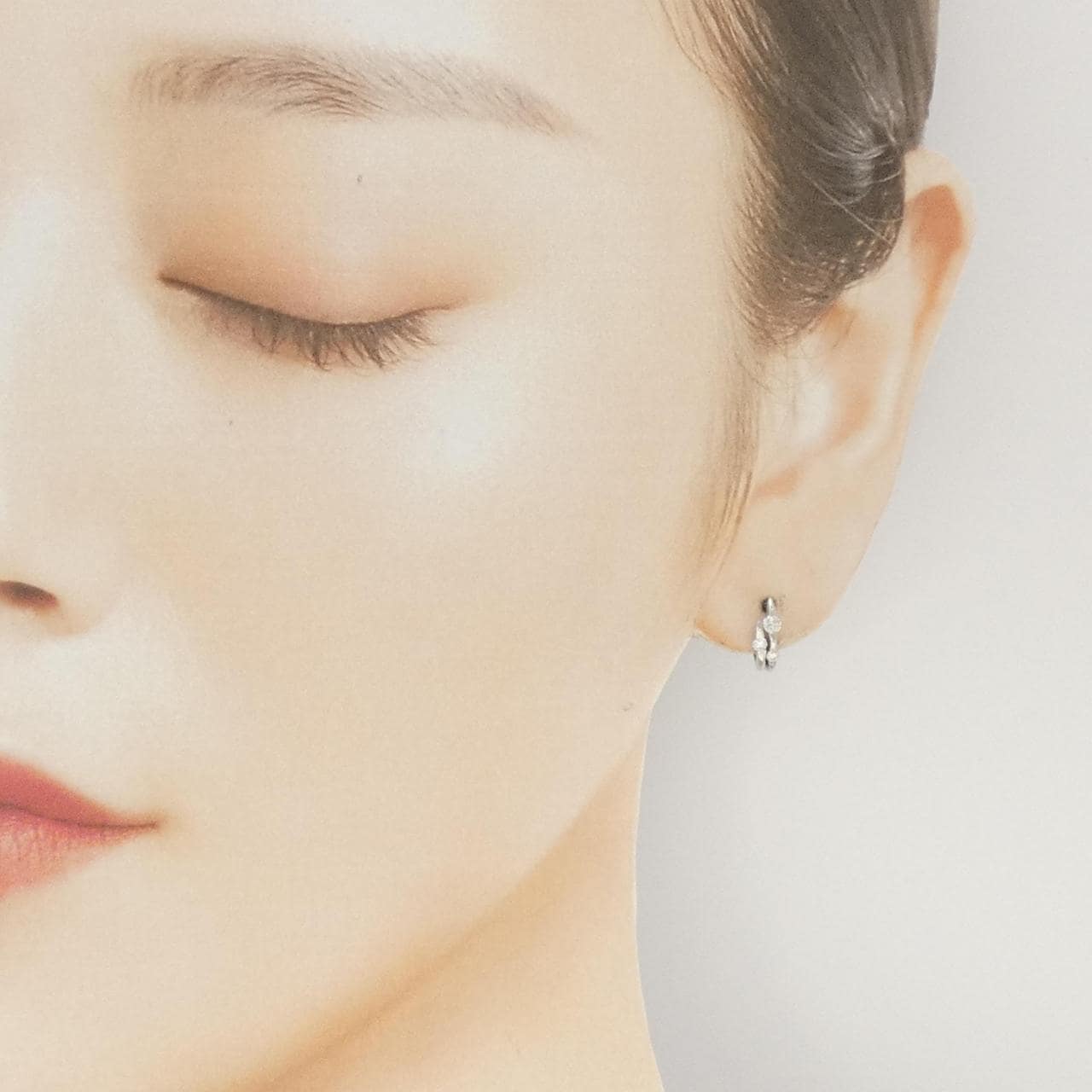 PT900 ダイヤモンド ピアス 0.20CT