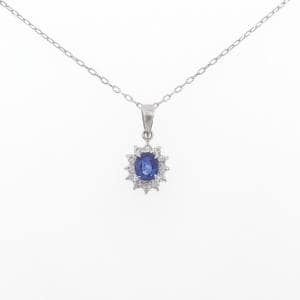 PT サファイヤ ネックレス 0.47CT