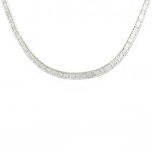 K18WG ダイヤモンド ネックレス 6.61CT