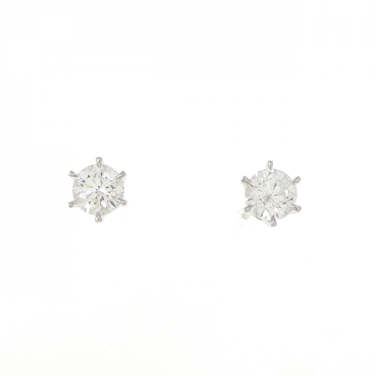 【新品】PT900 ダイヤモンド ピアス 0.304CT 0.300CT G SI2 Good