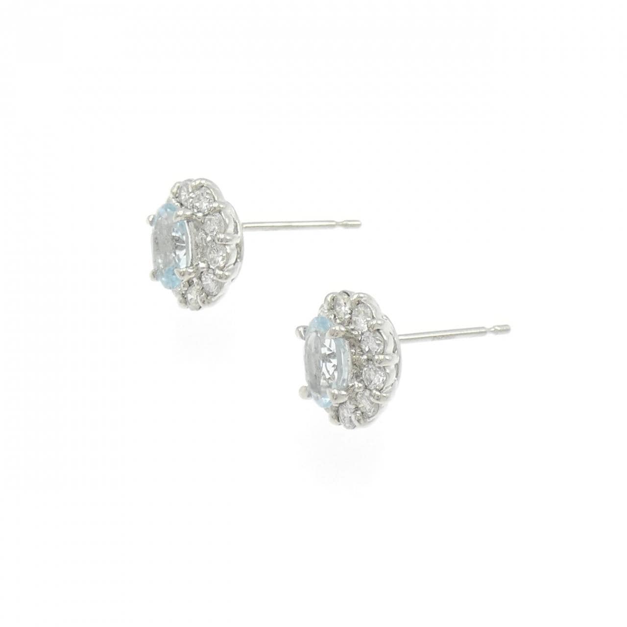 PT900 アクアマリン ピアス 0.83CT