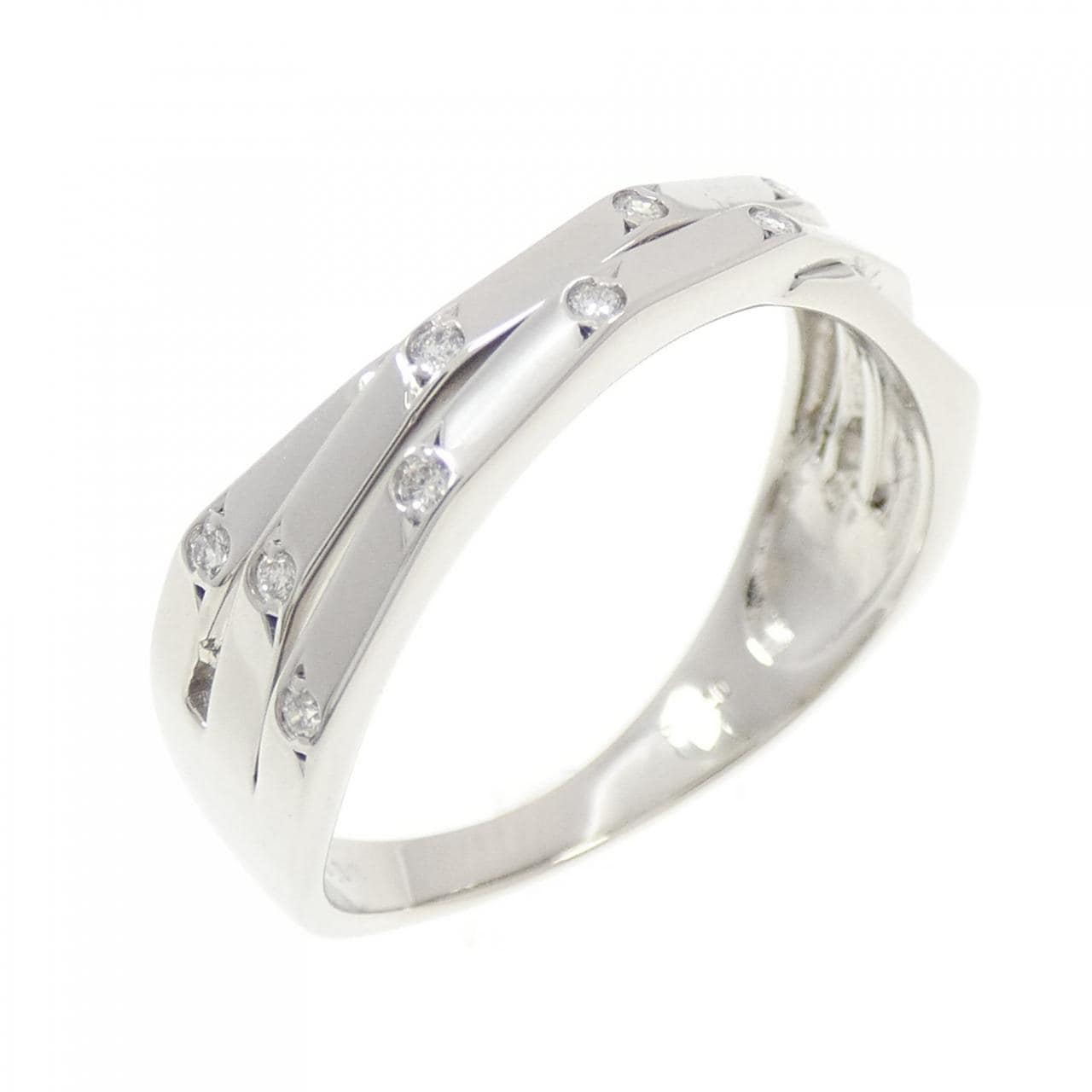 PT950 ダイヤモンド リング 0.08CT