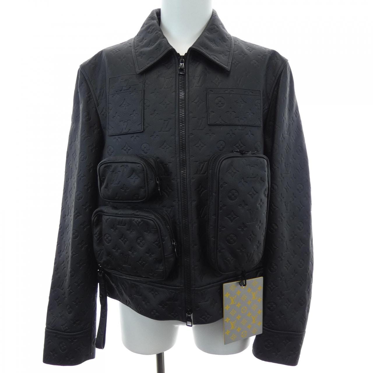 ルイヴィトン LOUIS VUITTON モノグラムエンボスユティリティジャケット HIL46EQXS レザージャケット