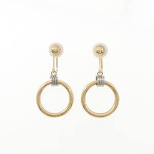 K18YG/PT850 イヤリング