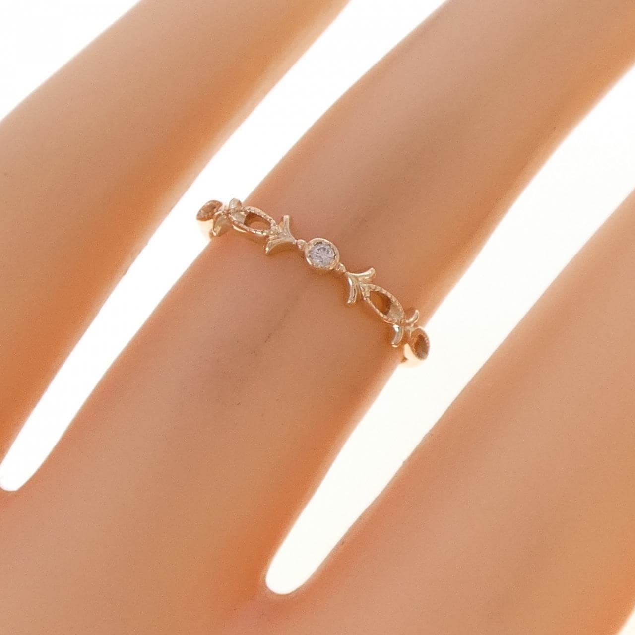 アガット ダイヤモンド リング 0.014CT