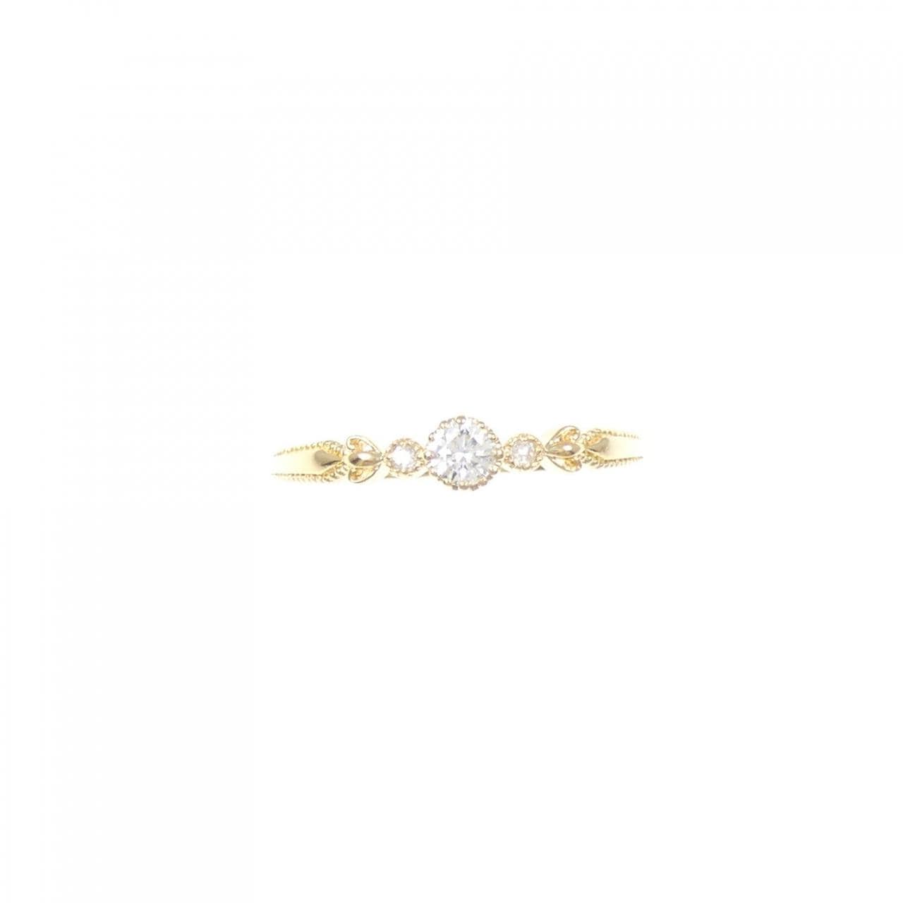 K18YG ダイヤモンド リング 0.08CT