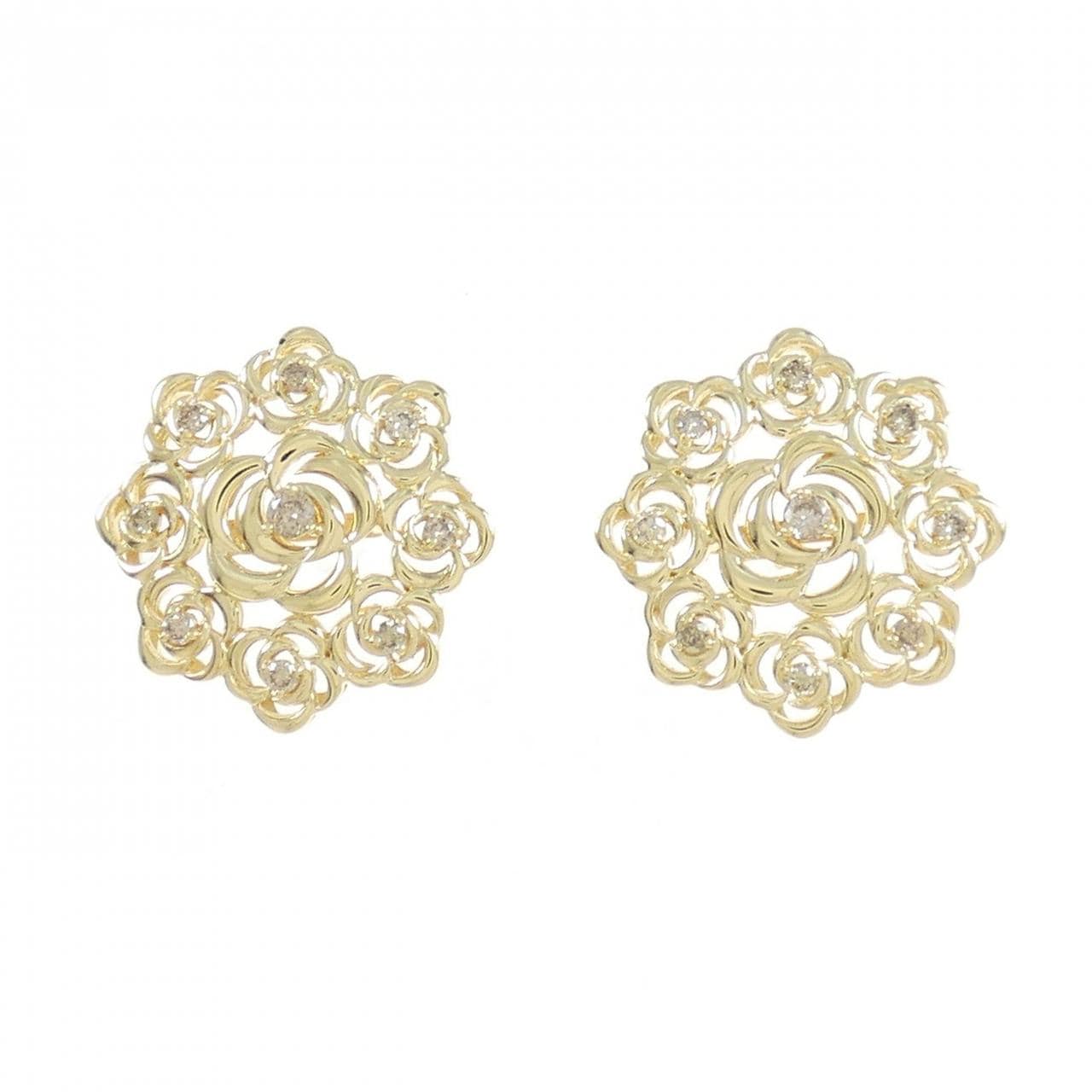 K18YG ダイヤモンド ピアス 0.20CT