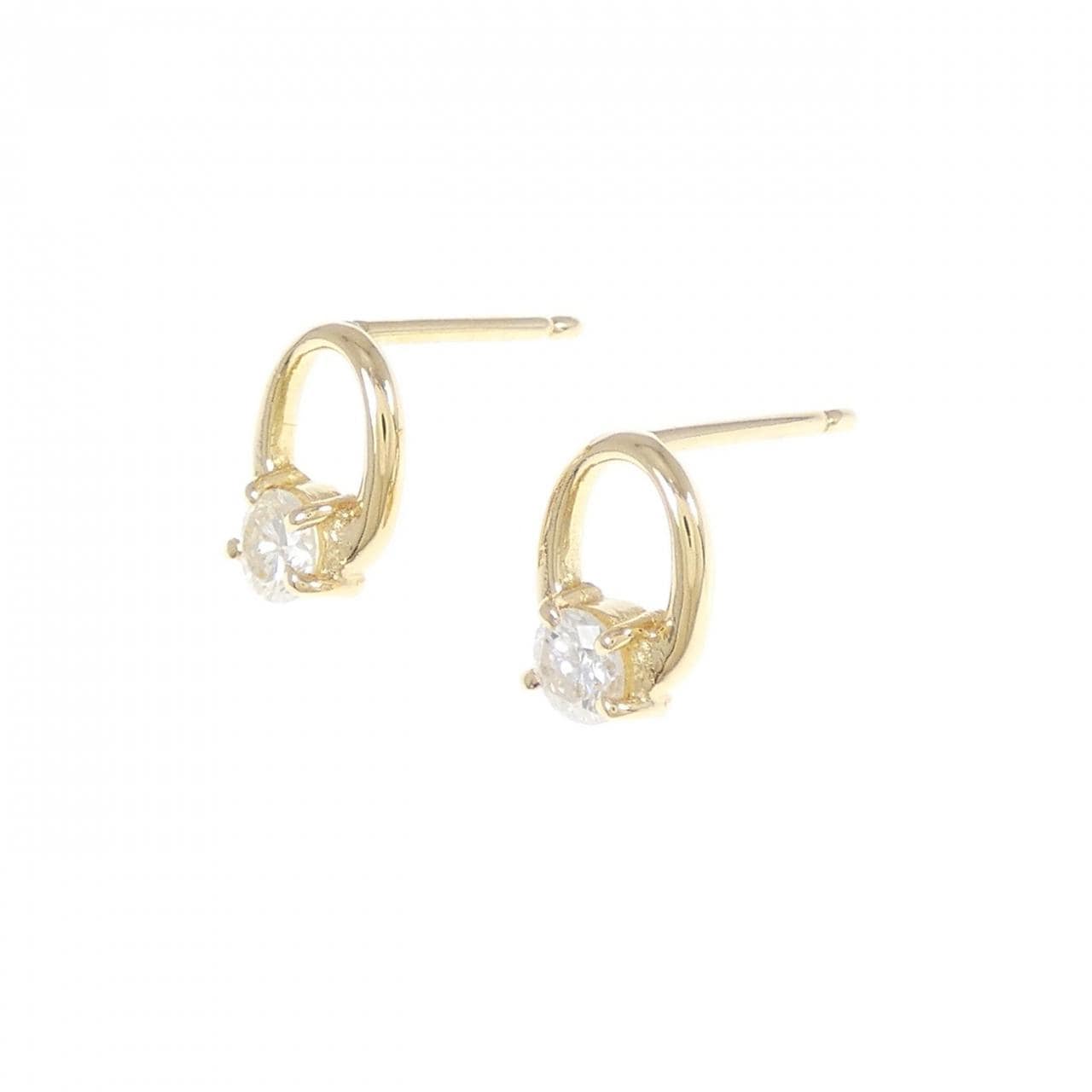 K18YG Diamond earrings 0.44CT