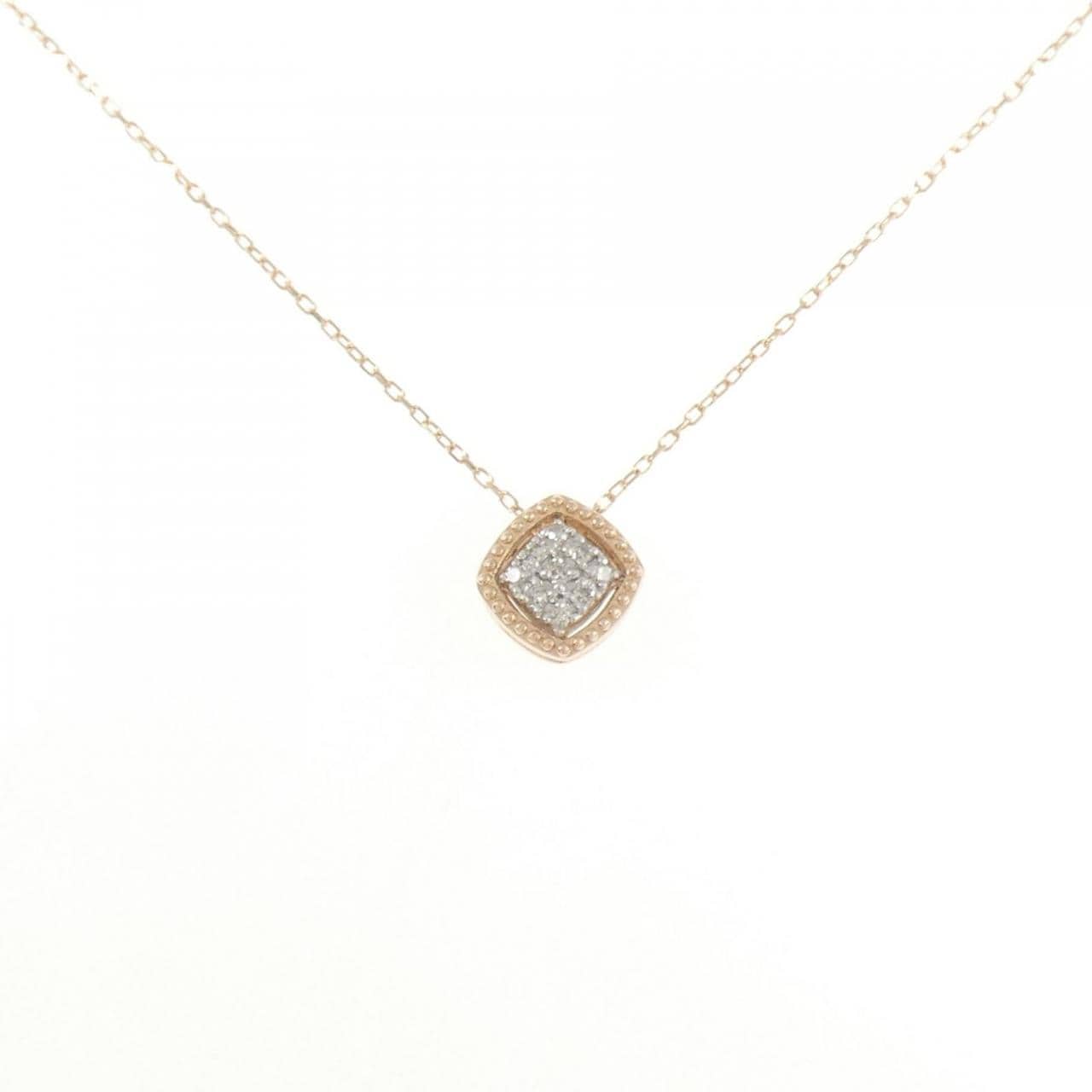 K10PG/K10WG ダイヤモンド ネックレス 0.08CT