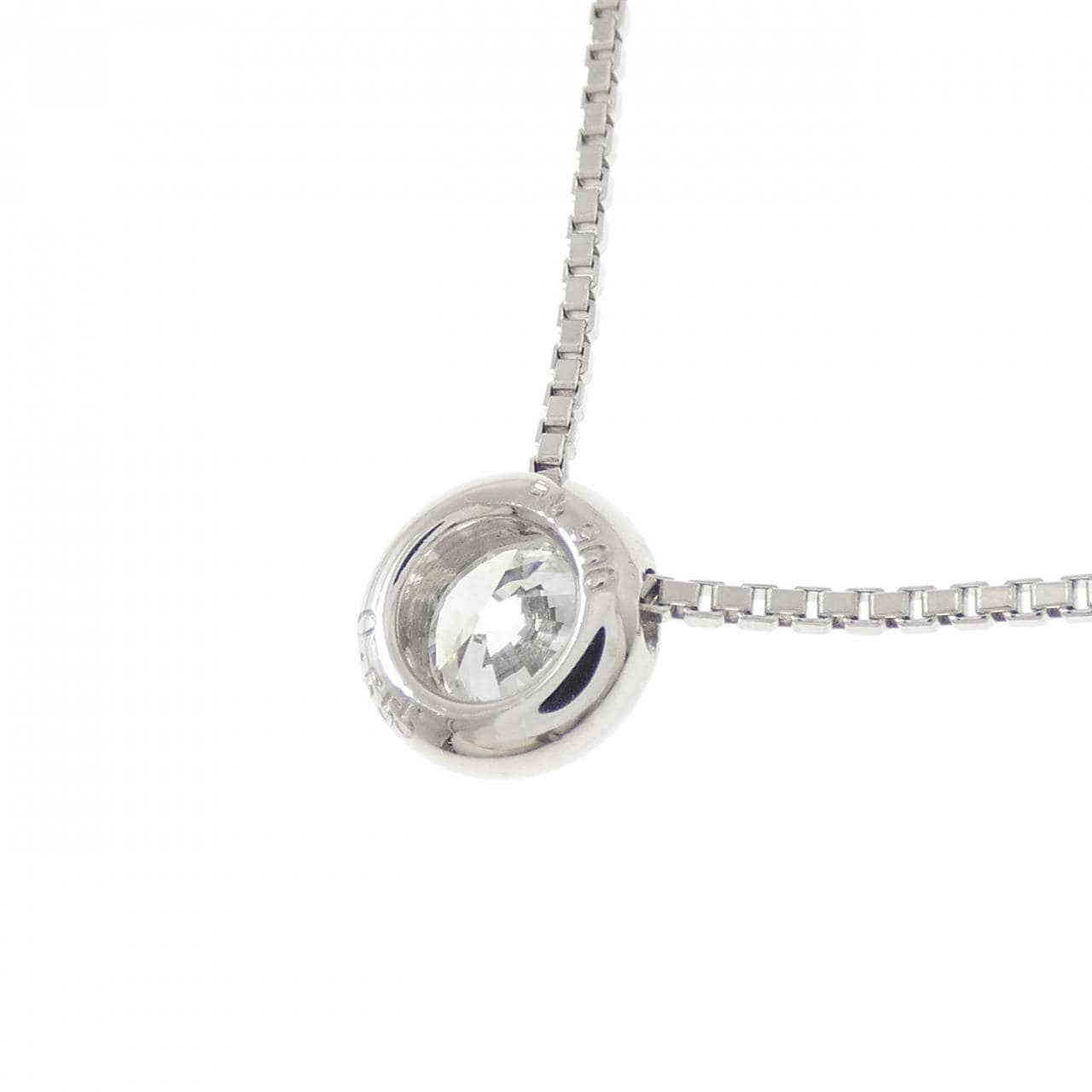 PT900/PT850 ソリティア ダイヤモンド ネックレス 0.555CT