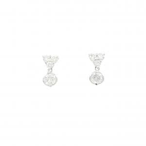 PT900 ダイヤモンド ピアス 0.75CT
