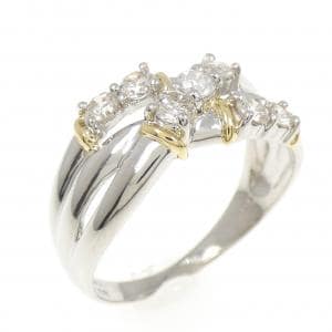 PT900/K18YG ダイヤモンド リング 0.54CT