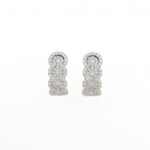 750WG ダイヤモンド ピアス 1.00CT