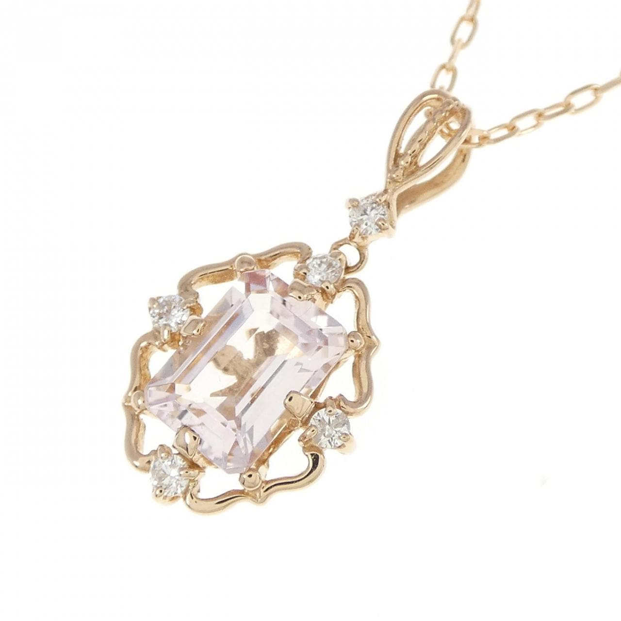 K18PG Beryl Necklace 0.79CT