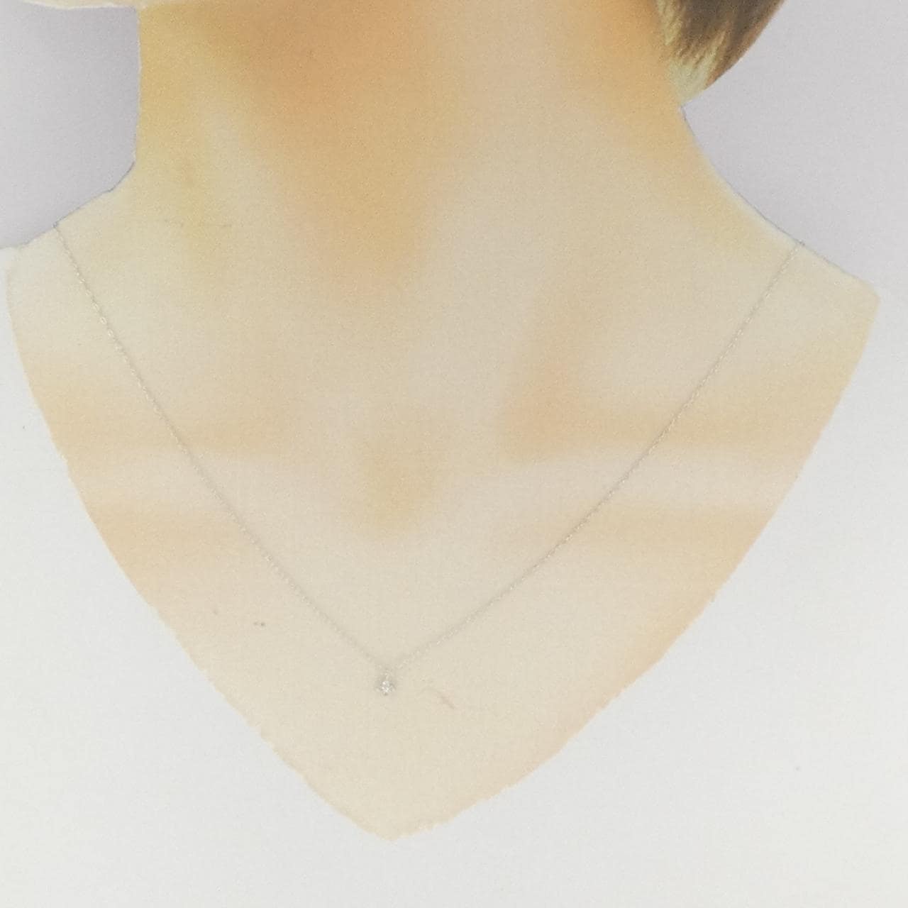 K18WG ダイヤモンド ネックレス 0.03CT