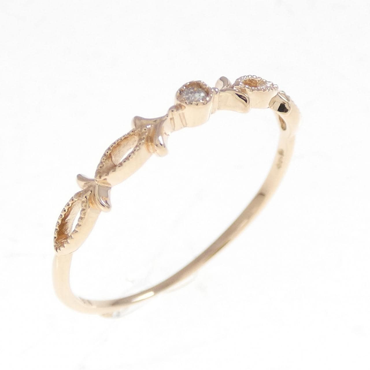 アガット ダイヤモンド リング 0.14CT