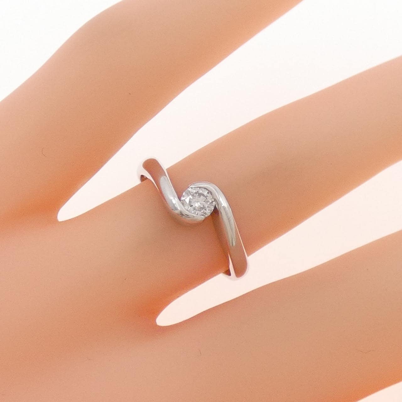 K18WG ダイヤモンド リング 0.20CT