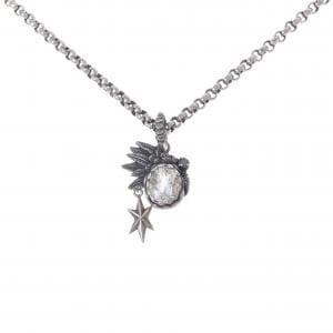 シルバー/925 クオーツ ネックレス