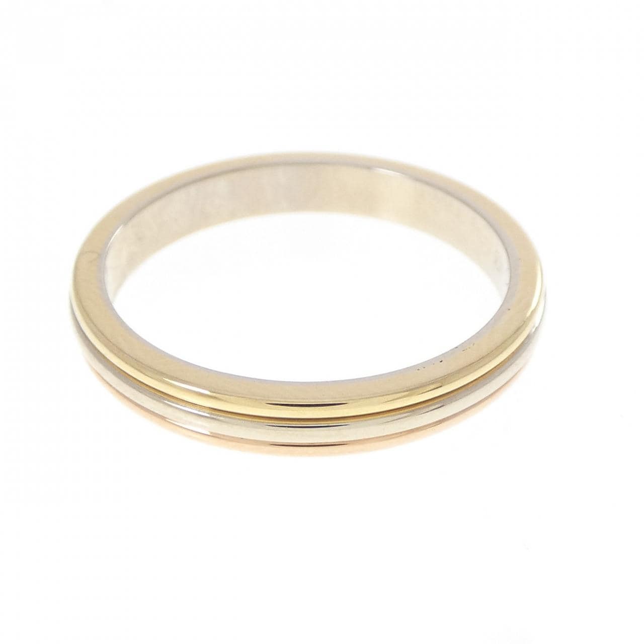 カルティエ スリーゴールドウェディング リング