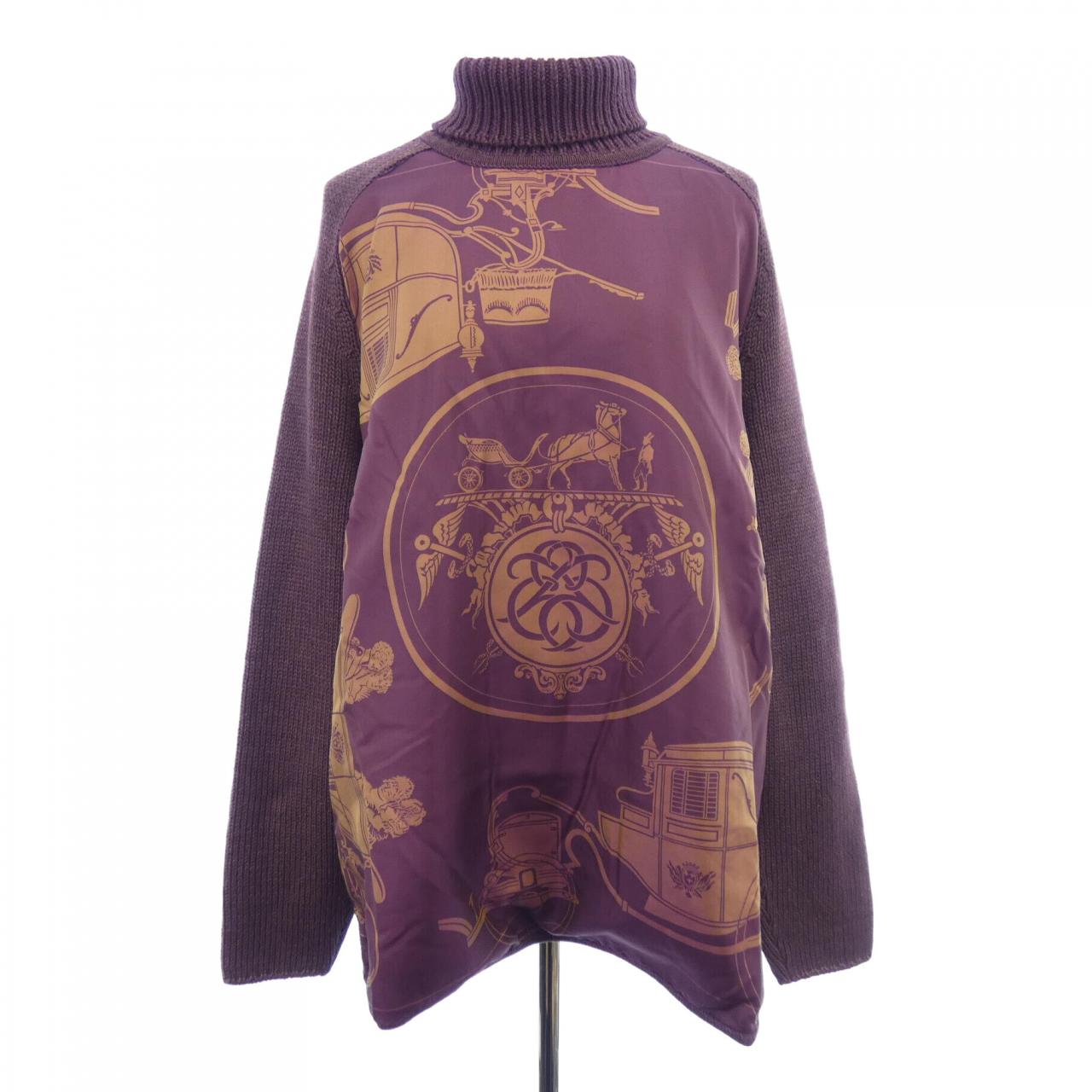 【ヴィンテージ】エルメス HERMES EX-LIBRIS ツイルレーヌ. ニット