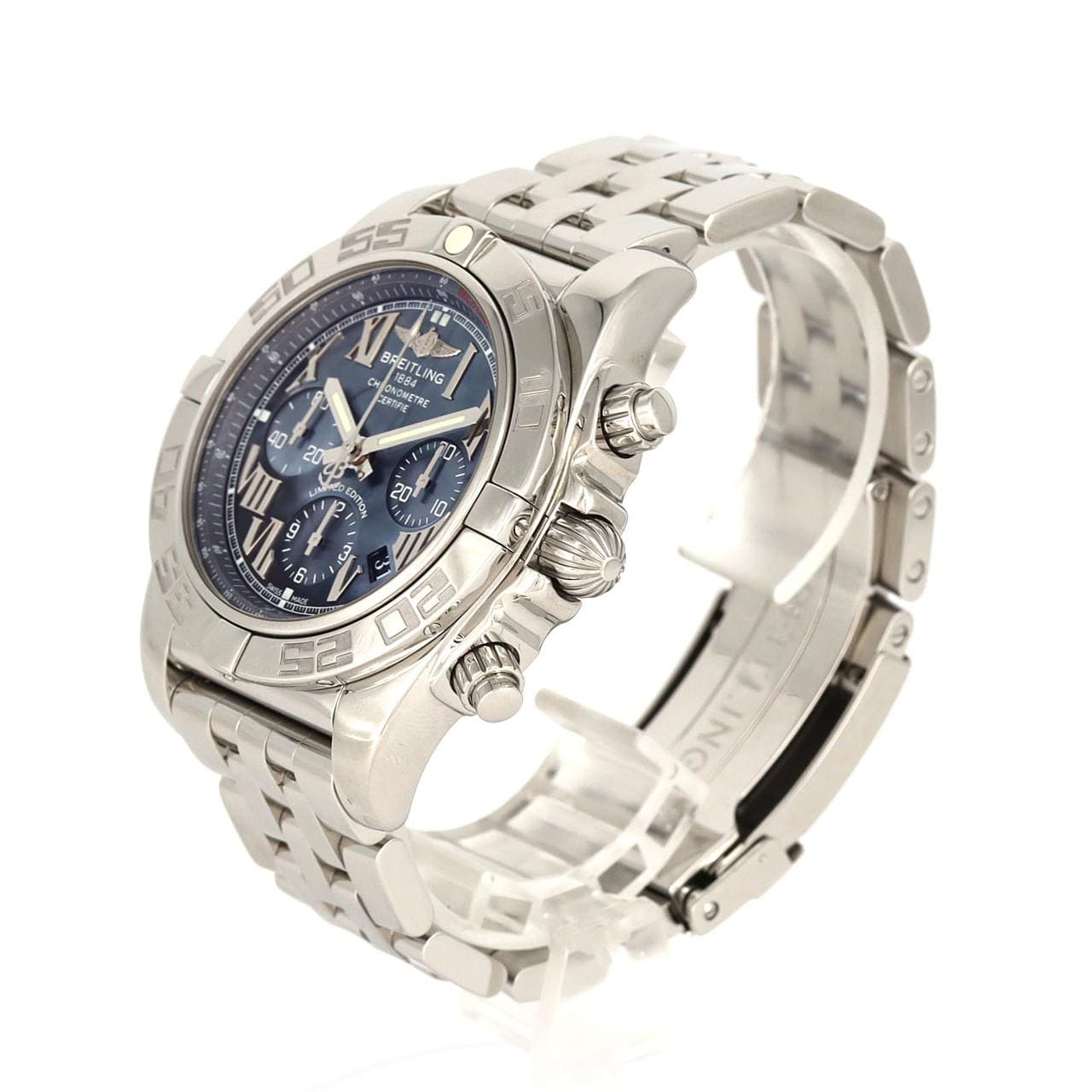 ブライトリング クロノマット44ローマンブラックMOP JAPAN LIMITED AB0111/S011BRMPA SS 自動巻