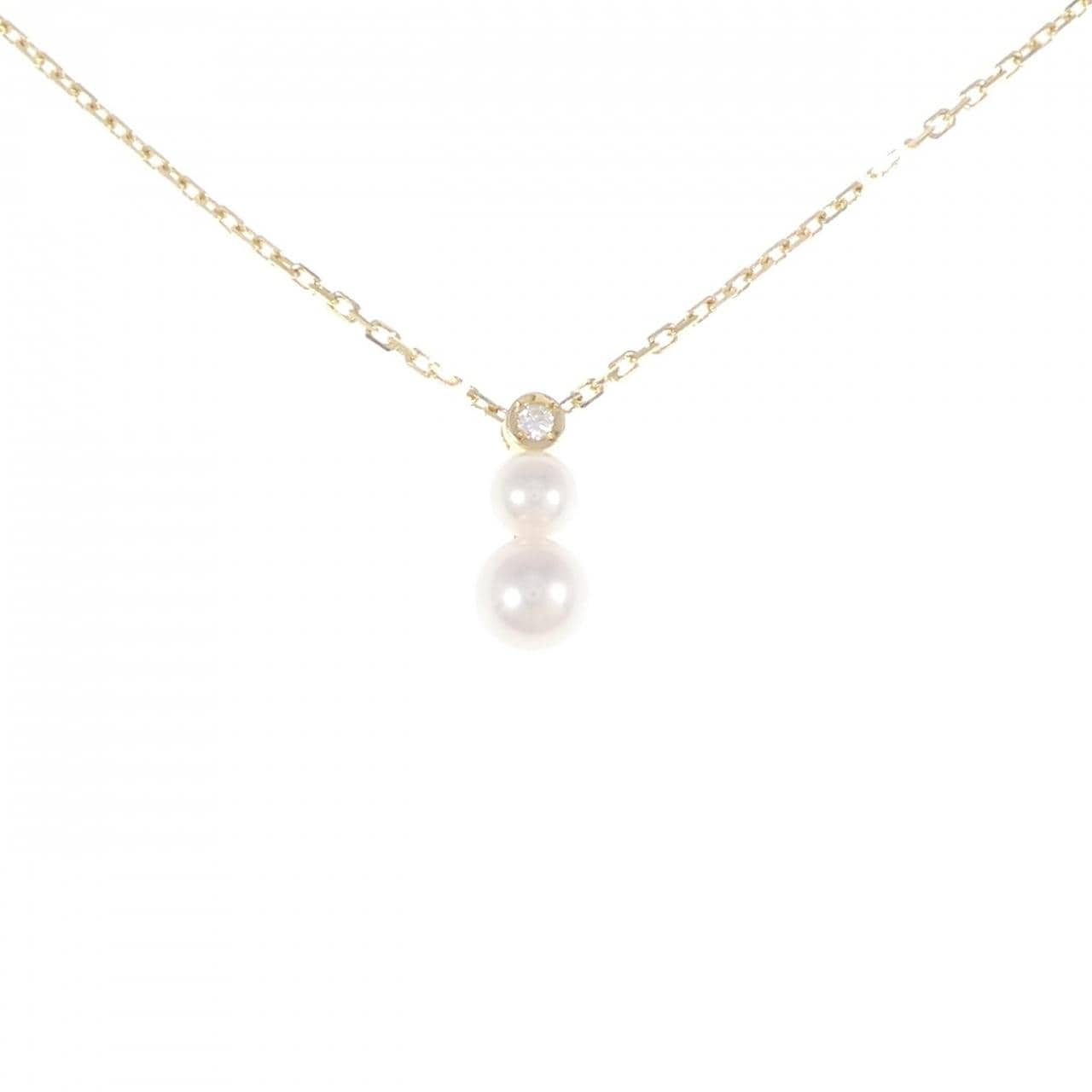 K18YG Akoya pearl necklace