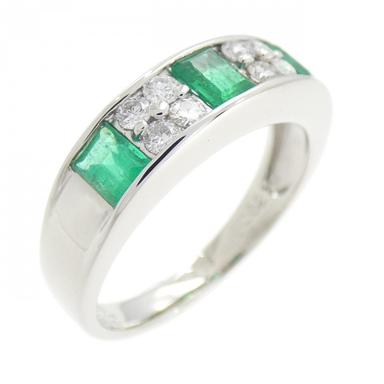 PT900 エメラルド リング 0.62CT