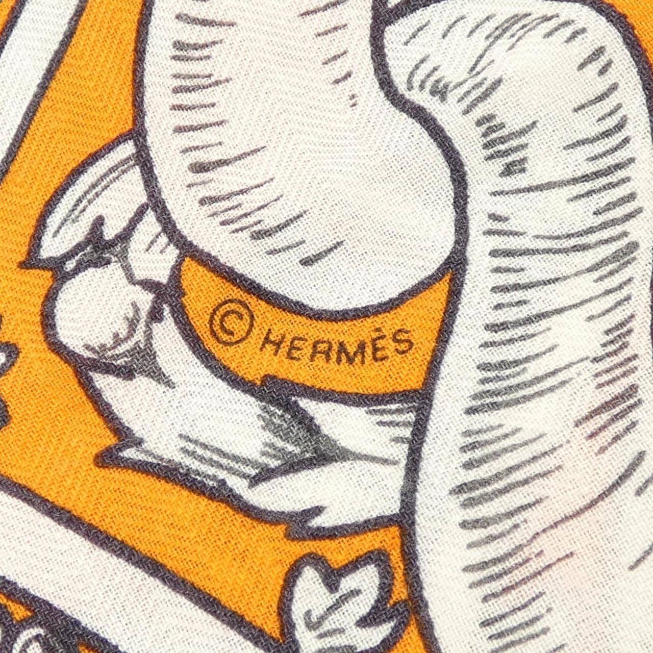 エルメス HERMES BRIDE DE COUR REMIX H243579S カレジェアン140 ショール