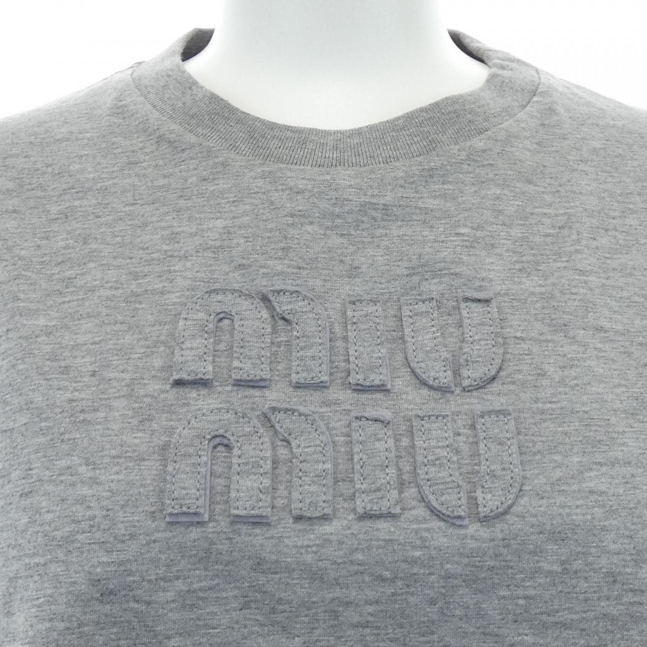 ミュウミュウ MIU MIU MIU MIU ロゴ MJL862 S232 1YXT Tシャツ