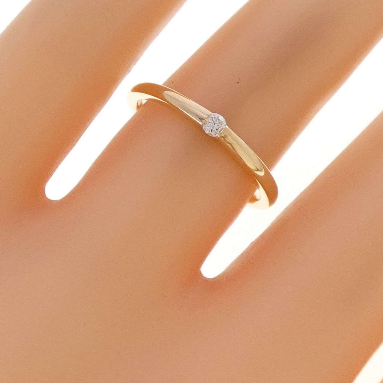 K18YG ダイヤモンド リング 0.05CT