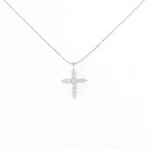 PT900/PT850 クロス ダイヤモンド ネックレス 0.27CT