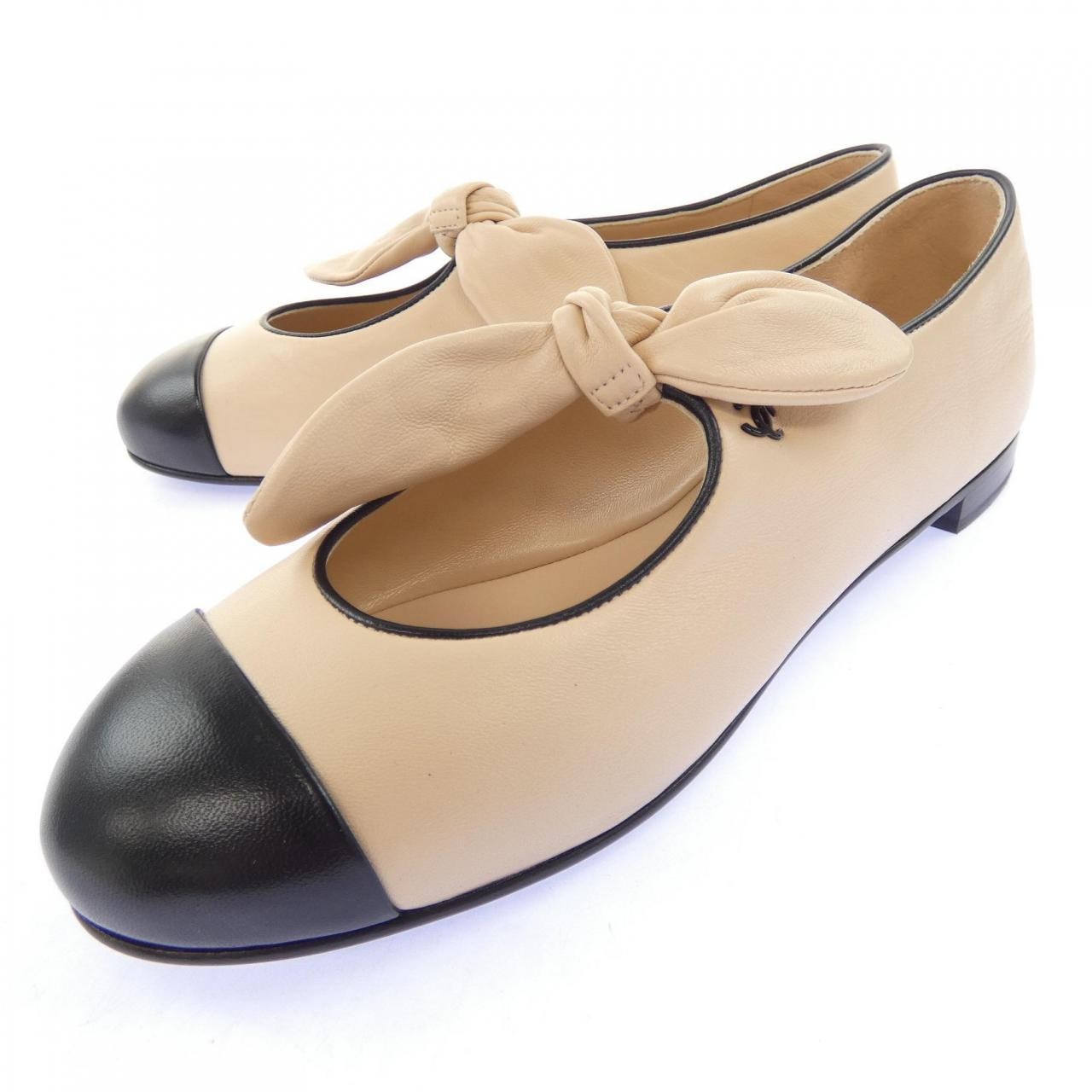 シャネル CHANEL メリージェーン MARY JANES G46149X01000 フラットシューズ