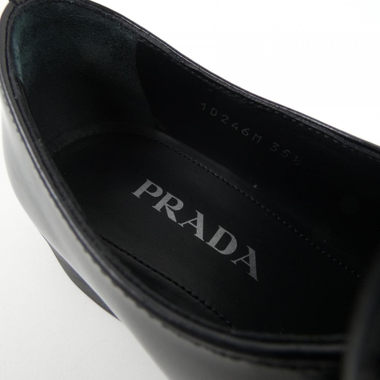 プラダ PRADA チョコレート ローファー トライアングルロゴ 1D246M シューズ