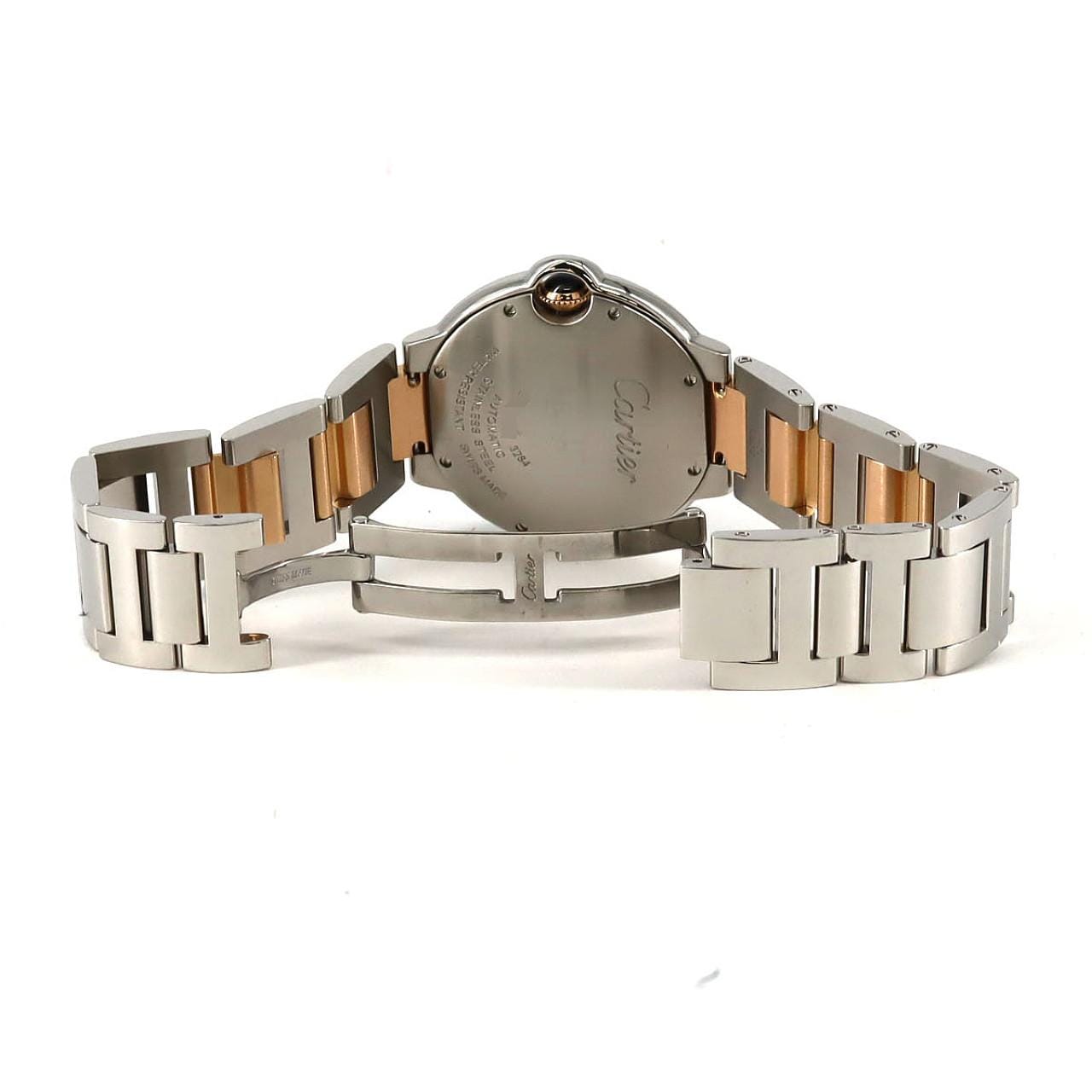 カルティエ バロンブルーMM PGコンビ W6920033 SSxPG 自動巻