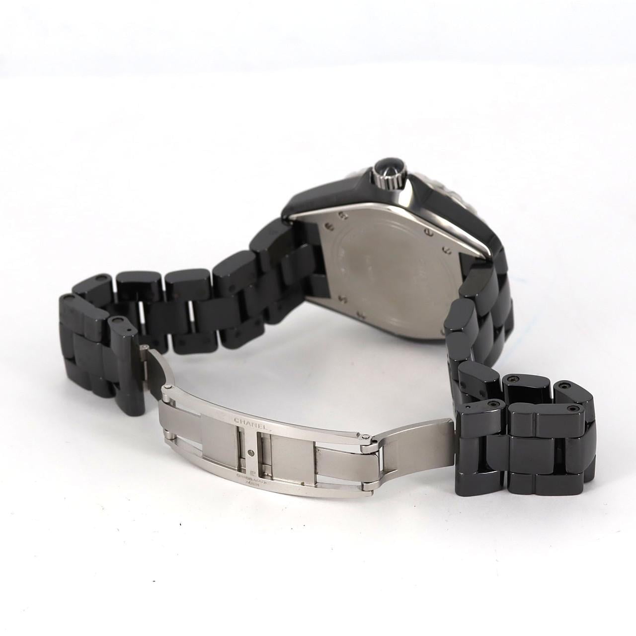 シャネル J12 38mmセラミック /2WD･センターパヴェ H1709 セラミック 自動巻