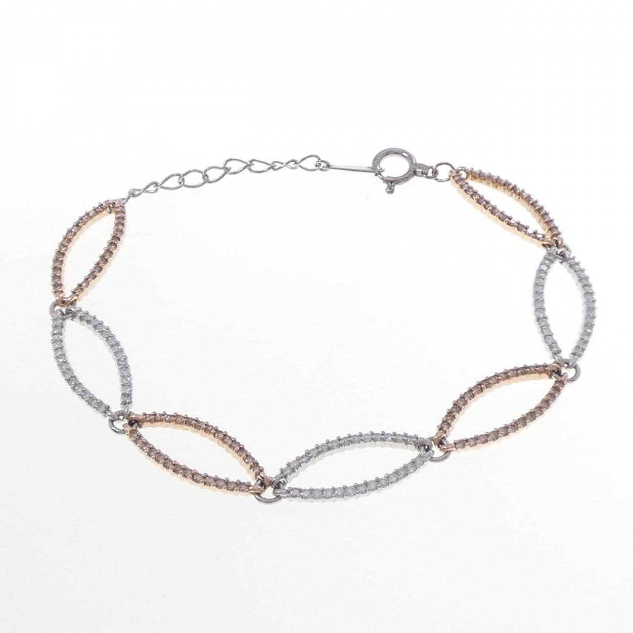 K18WG/K18PG ダイヤモンド ブレスレット