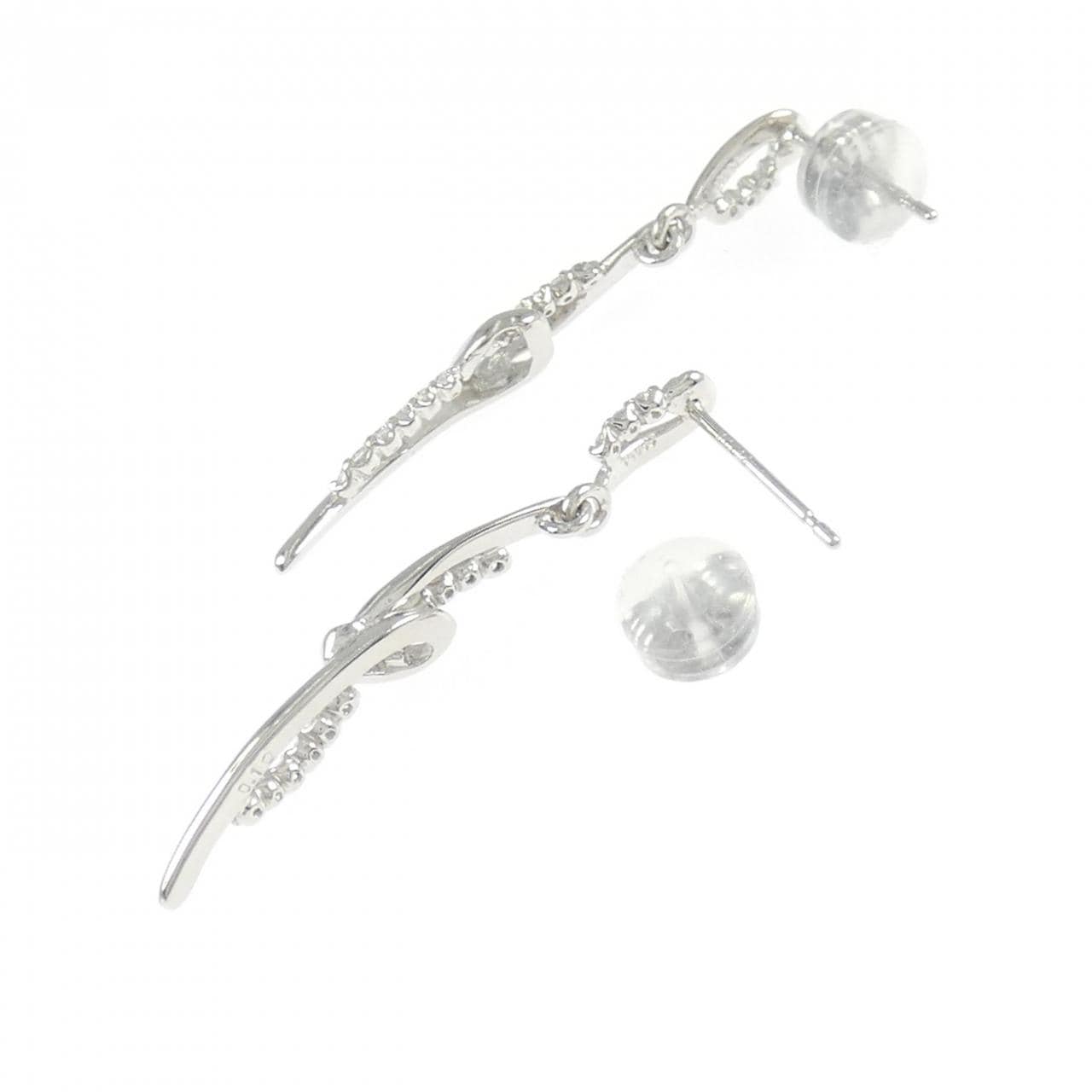 PT900 ダイヤモンド ピアス 0.20CT