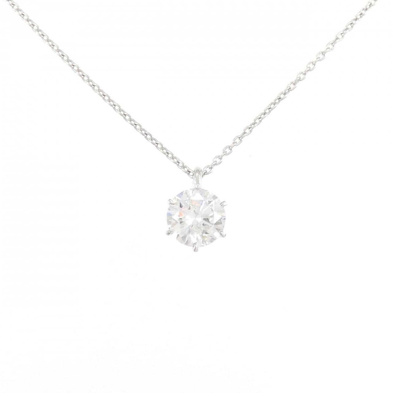【リメイク】PT900/PT850 ダイヤモンド ネックレス 1.038CT F I1 Good