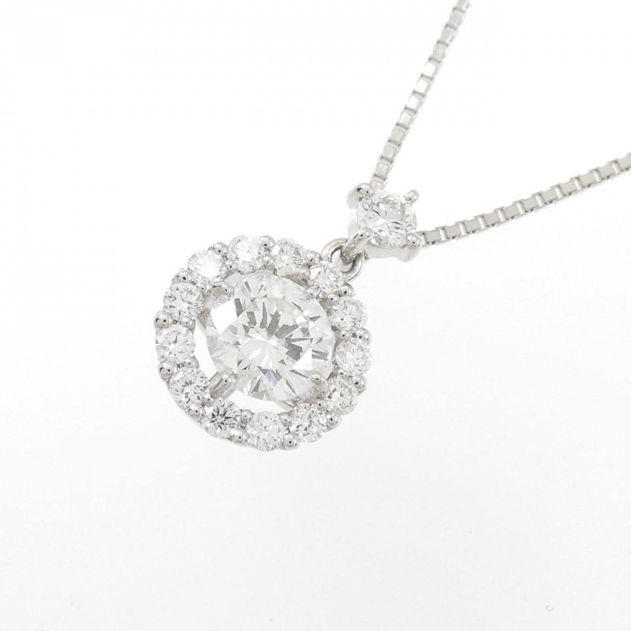【新品】PT900/PT850 ダイヤモンド ネックレス 0.530CT G SI1 VG